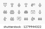 set of people vector line icons.... | Shutterstock .eps vector #1279944322