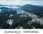 aerial  view of the town of Kodiak Alaska
