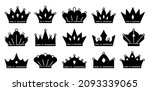 crown silhouette of royal... | Shutterstock .eps vector #2093339065