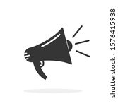 megaphone icon isolated. vector ... | Shutterstock .eps vector #1576415938