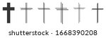 christian cross vector icons....
