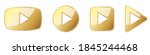 set of gold play buttons. play... | Shutterstock .eps vector #1845244468