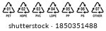 marking codes of plastic... | Shutterstock .eps vector #1850351488