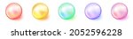 colorful balls. set of glossy... | Shutterstock .eps vector #2052596228