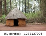 Traditional tribal hut of Kenya people. Bomas of Kenya, Nairobi, East Africa.