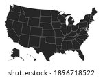 black united states of america... | Shutterstock .eps vector #1896718522