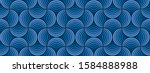 seamless classic blue striped... | Shutterstock .eps vector #1584888988