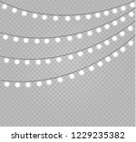 christmas lights isolated... | Shutterstock .eps vector #1229235382