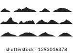 mountains silhouettes on the... | Shutterstock .eps vector #1293016378