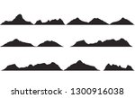 mountains silhouettes on the... | Shutterstock .eps vector #1300916038