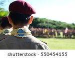 Boy Scout Blurred Background 