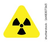 danger radiation sign icon...