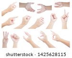 collection hand multiple of... | Shutterstock . vector #1425628115
