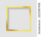 modern gold vector empty frame... | Shutterstock .eps vector #1022587438