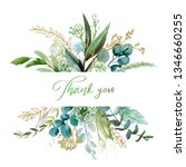 watercolor floral illustration... | Shutterstock . vector #1346660255