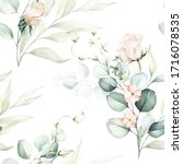 Seamless Watercolor Floral...
