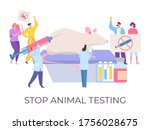 stop animal testing ... | Shutterstock .eps vector #1756028675