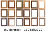frames baguettes gold silver... | Shutterstock . vector #1805853322