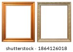 set of gilded antique picture... | Shutterstock . vector #1864126018