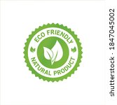 eco icon eco friendly logo  eco ... | Shutterstock .eps vector #1847045002