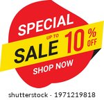up to 10  off  special sale ... | Shutterstock .eps vector #1971219818