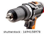 battery powered screwdriver on... | Shutterstock . vector #1694158978