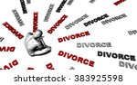 suffering from divorce with a... | Shutterstock . vector #383925598