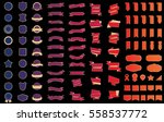 ribbon banner label vector... | Shutterstock .eps vector #558537772