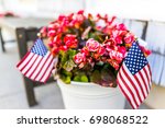 Patriotic Flower Pot With...
