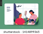 medical tests template   eeg  ... | Shutterstock .eps vector #1414899365