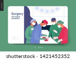 medical insurance   surgery and ... | Shutterstock .eps vector #1421452352