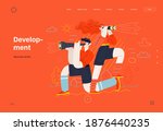 business topics   development ... | Shutterstock .eps vector #1876440235