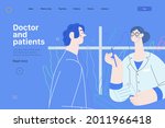 doctor and patients   medical... | Shutterstock .eps vector #2011966418
