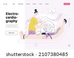 ecg electrocardiography ... | Shutterstock .eps vector #2107380485