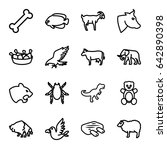 Animal Icons Set. Set Of 16...