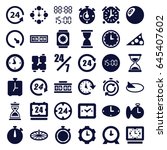 hour icons set. set of 36 hour... | Shutterstock .eps vector #645407602