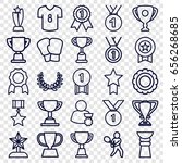 champion icons set. set of 25... | Shutterstock .eps vector #656268685