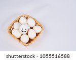 easter holiday  emotional eggs... | Shutterstock . vector #1055516588