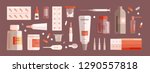 collection of medical tools and ... | Shutterstock .eps vector #1290557818