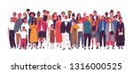 diverse multiethnic or... | Shutterstock .eps vector #1316000525