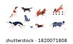 set of different dog vector... | Shutterstock .eps vector #1820071808