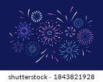exploding festival firework.... | Shutterstock .eps vector #1843821928