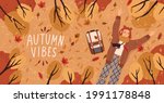 autumn postcard with young... | Shutterstock .eps vector #1991178848