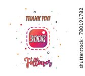 thank you design for social... | Shutterstock .eps vector #780191782