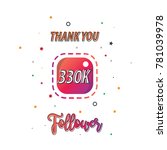thank you design for social... | Shutterstock .eps vector #781039978