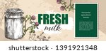 horizontal agricultural banner. ... | Shutterstock .eps vector #1391921348