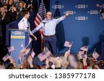 Small photo of South Bend's Mayor Pete Buttigieg and his husband Chasten Buttigieg attend a rally to announce Pete Buttigieg's 2020 Democratic presidential candidacy in South Bend, Indiana, U.S., April 14, 2019.