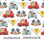 Seamless Pattern Vector Of Car...