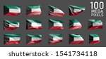 kuwait flag isolated  ... | Shutterstock . vector #1541734118