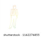 man colored line drawing ... | Shutterstock .eps vector #1162276855